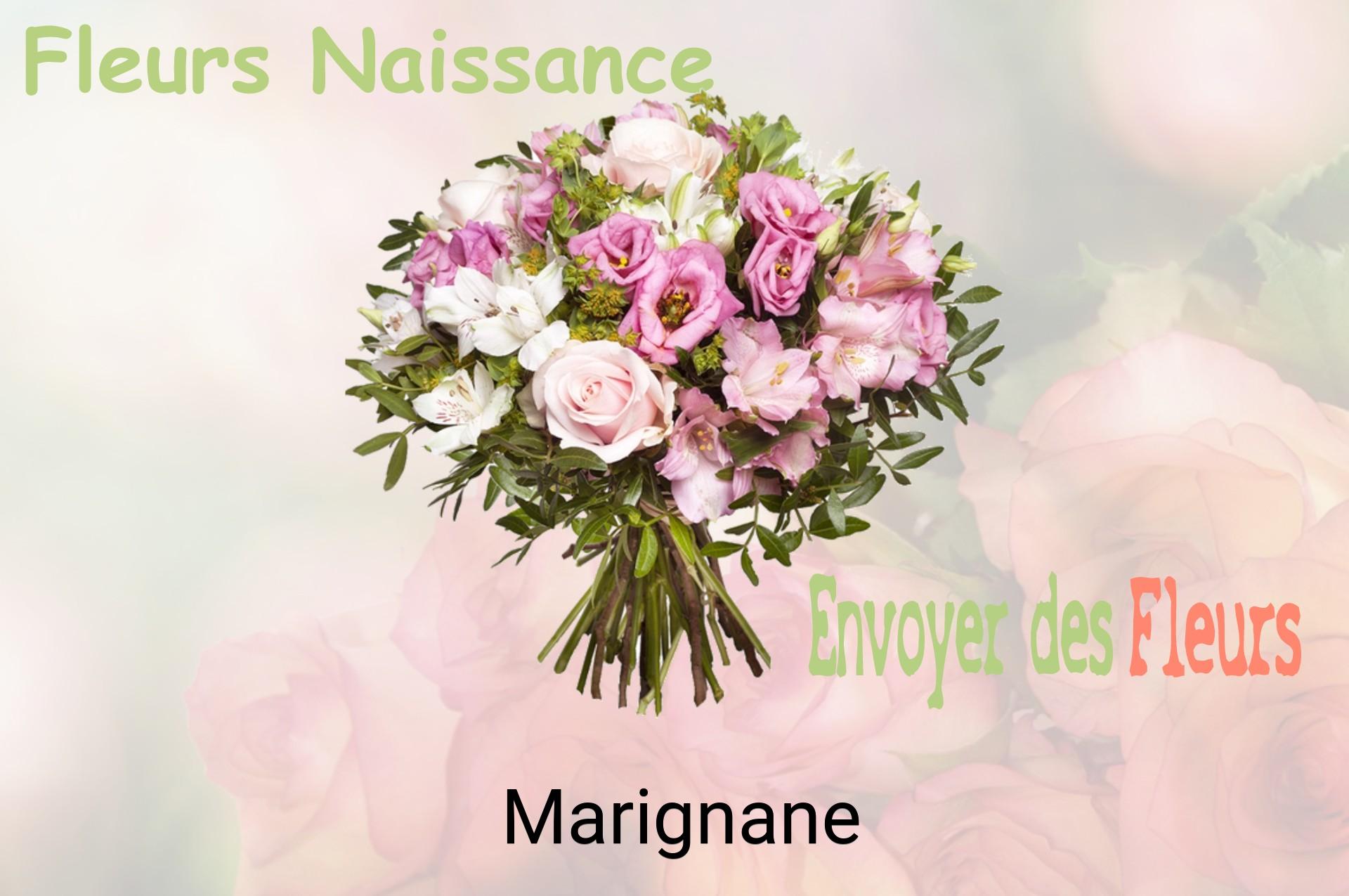 Bouquet de fleurs de naissance livré à Marignane